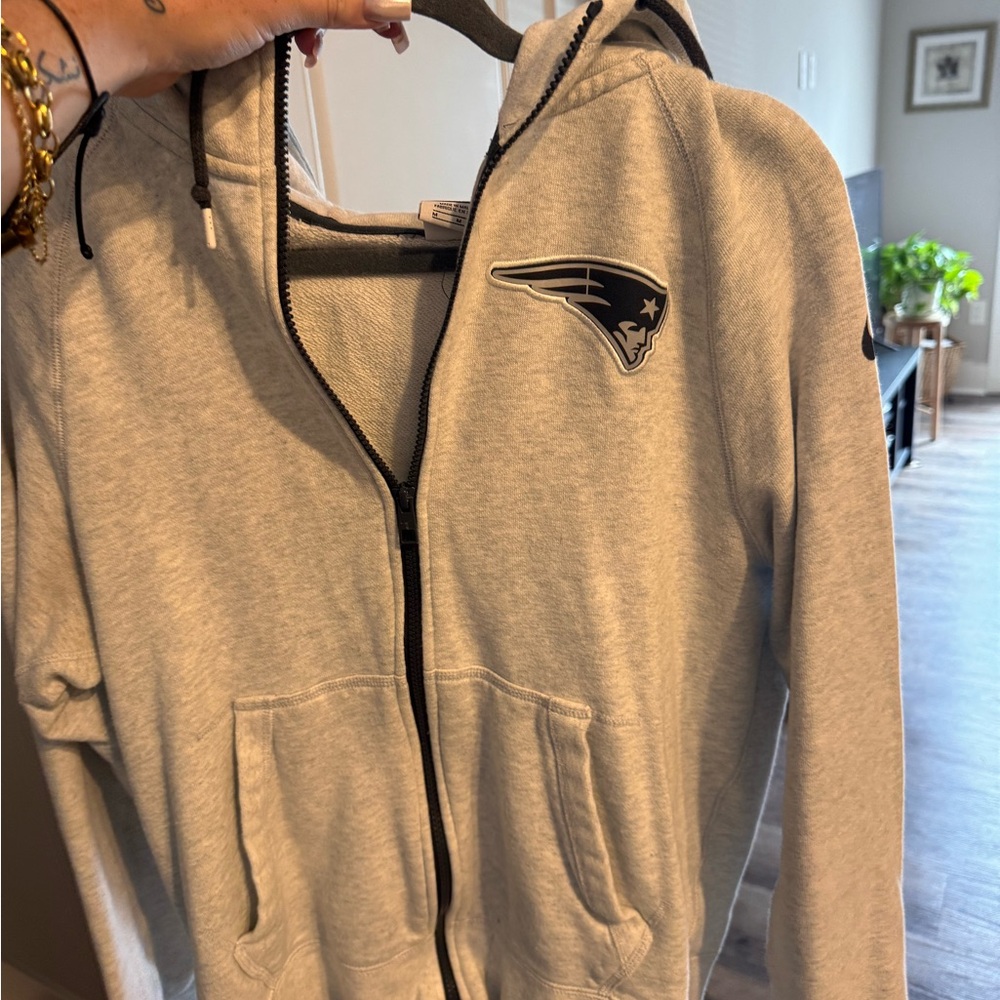 NFL Gray Performance Jacket- Patriots
